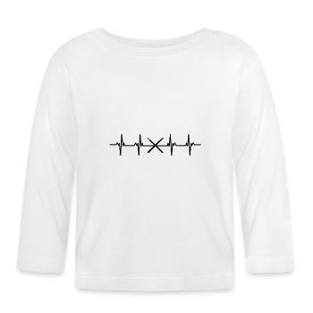 Drummer Drum Drummer Drummer Drums - Organic Baby Long Sleeve T-Shirt - white - Front