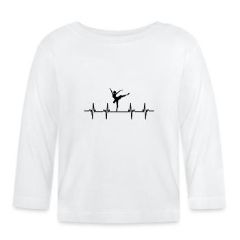 dancer dancer dance move movement couple dance - Organic Baby Long Sleeve T-Shirt - white - Front