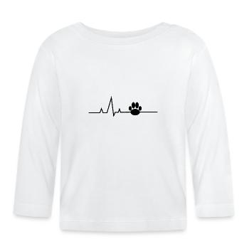 tier tierschutz tierwohl artenschutz umweltschutz - Baby Bio-Langarmshirt - Weiß - Vorne