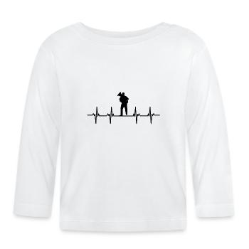 Tuba player Tuba player brass instrument tuba - Organic Baby Long Sleeve T-Shirt - white - Front