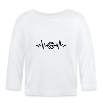 Volleyball Player Schmetterball Volley Volleyball - Organic Baby Long Sleeve T-Shirt - white - Front