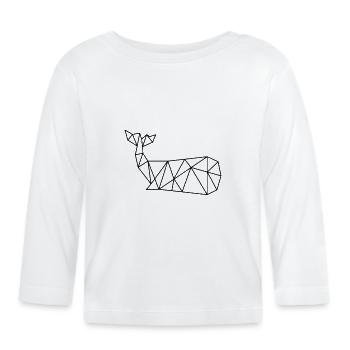 Wale Walfisch Säugetiere Meeressäugetiere Wal - Baby Bio-Langarmshirt - Weiß - Vorne