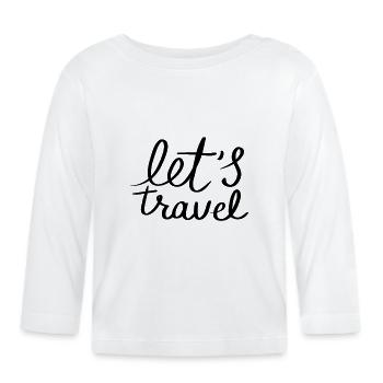 Randonneurs Randonneurs Montagnes Vallées de montagne Vallées Randonnée - T-shirt manches longues bio Bébé - blanc - Devant