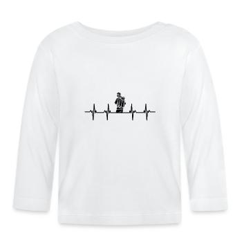 Randonneurs Randonneurs Montagnes Vallées de montagne Vallées Randonnée - T-shirt manches longues bio Bébé - blanc - Devant