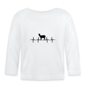 ziege zicklein meckern meckerziege ziegenbock - Baby Bio-Langarmshirt - Weiß - Vorne