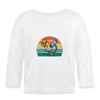 Slipper Tardian Microscope Microbiology - Organic Baby Long Sleeve T-Shirt - white - Front