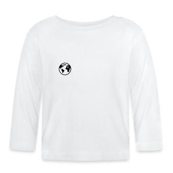 Le monde - T-shirt manches longues bio Bébé - blanc - Devant