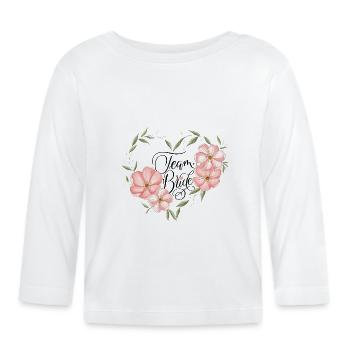 Équipe Bride - T-shirt manches longues bio Bébé - blanc - Devant