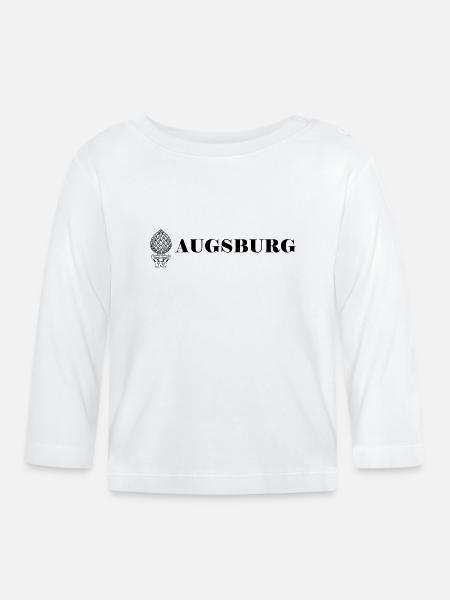 Augsburg - Baby Bio-Langarmshirt - Weiß