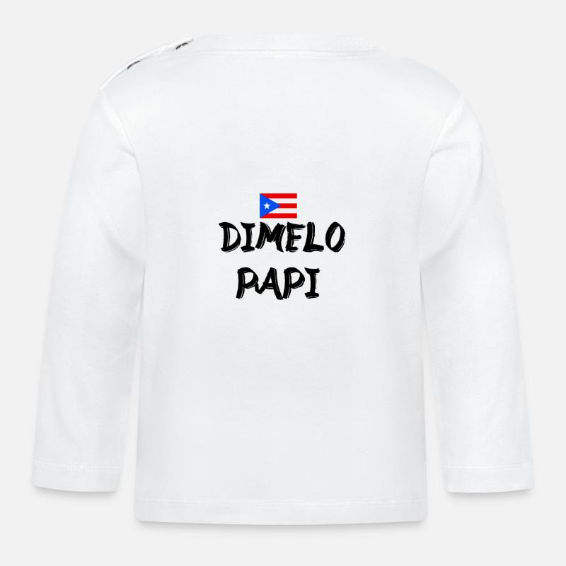 Dimelo Papi Latino - Baby Bio-Langarmshirt - Weiß