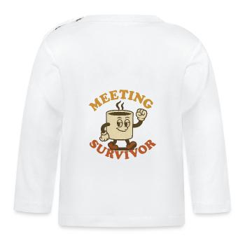 Rencontre avec Survivor - T-shirt manches longues bio Bébé - blanc - Dos