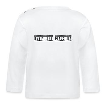 Assistant_Director - Baby Bio-Langarmshirt - Weiß - Hinten