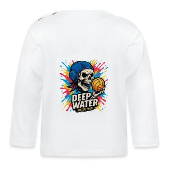 Crane DEEPWATER Wasserball - Baby Bio-Langarmshirt - Weiß - Hinten