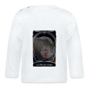La Bete des Vosges - folklore Vosges - Baby Bio-Langarmshirt - Weiß - Hinten