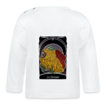 La Tarasque - folklore Provence Tarascon - Organic Baby Long Sleeve T-Shirt - white - Back