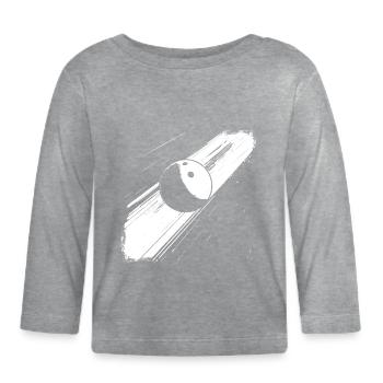 Boule de bowling - T-shirt manches longues bio Bébé - gris chiné - Devant