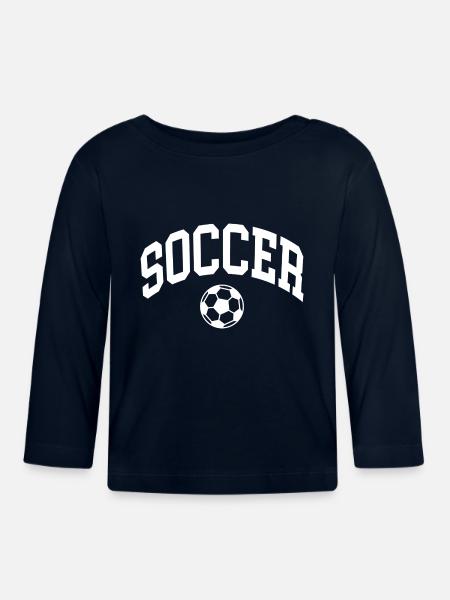 Soccer - Baby Bio-Langarmshirt - Navy