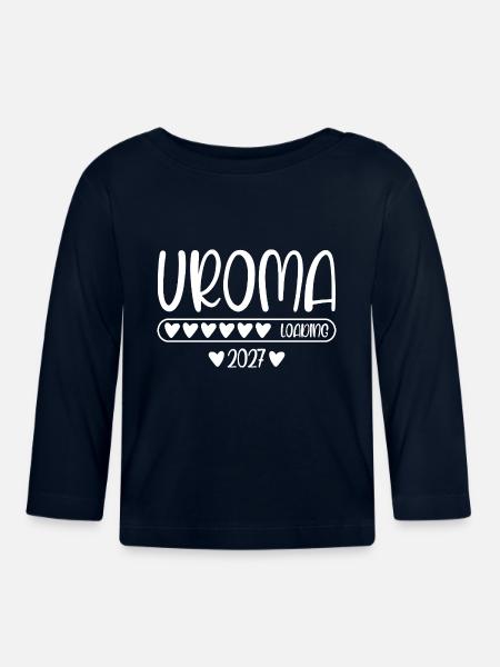 Uroma 2027 loading - Baby Bio-Langarmshirt - Navy
