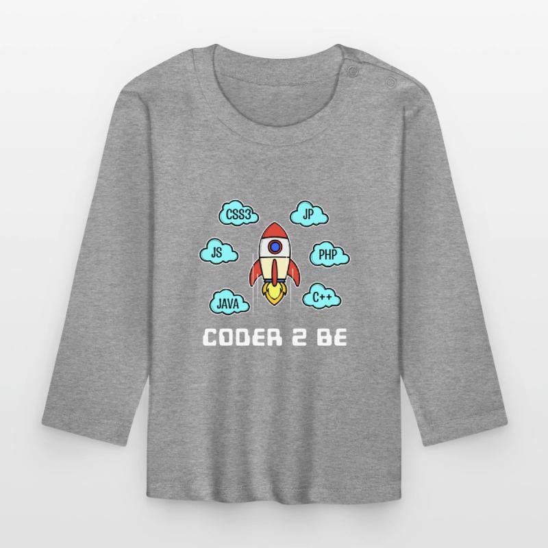 Developer Statement Css Php Java C++ Programmierer Baby Bio-Langarmshirt