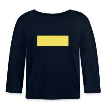 Coucher de soleil abstrait aux couleurs pastel - T-shirt manches longues bio Bébé - marine - Devant
