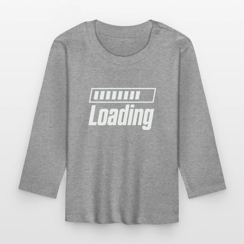 Loading Loading Bar Organic Baby Long Sleeve T-Shirt