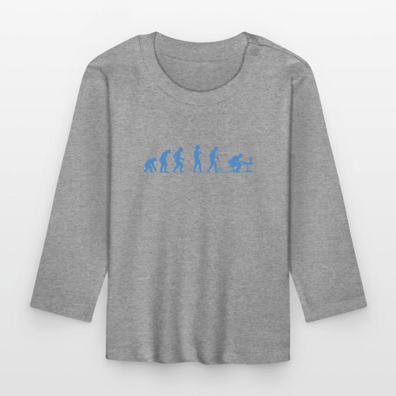 Programmer Evolution Computer Scientist Developer Organic Baby Long Sleeve T-Shirt