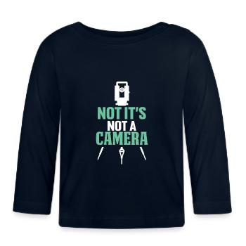 Ironic Message Photography - Organic Baby Long Sleeve T-Shirt - navy - Front