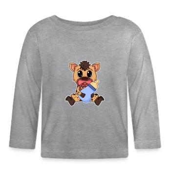 Baby - Organic Baby Long Sleeve T-Shirt - heather grey - Front