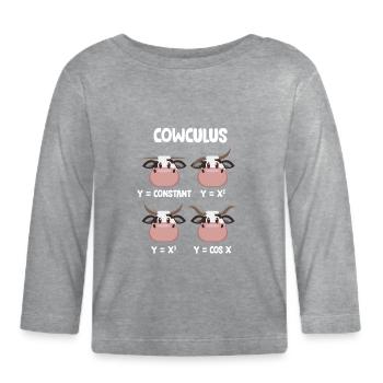 Math Teacher Geometry School Mathematics - Organic Baby Long Sleeve T-Shirt - heather grey - Front