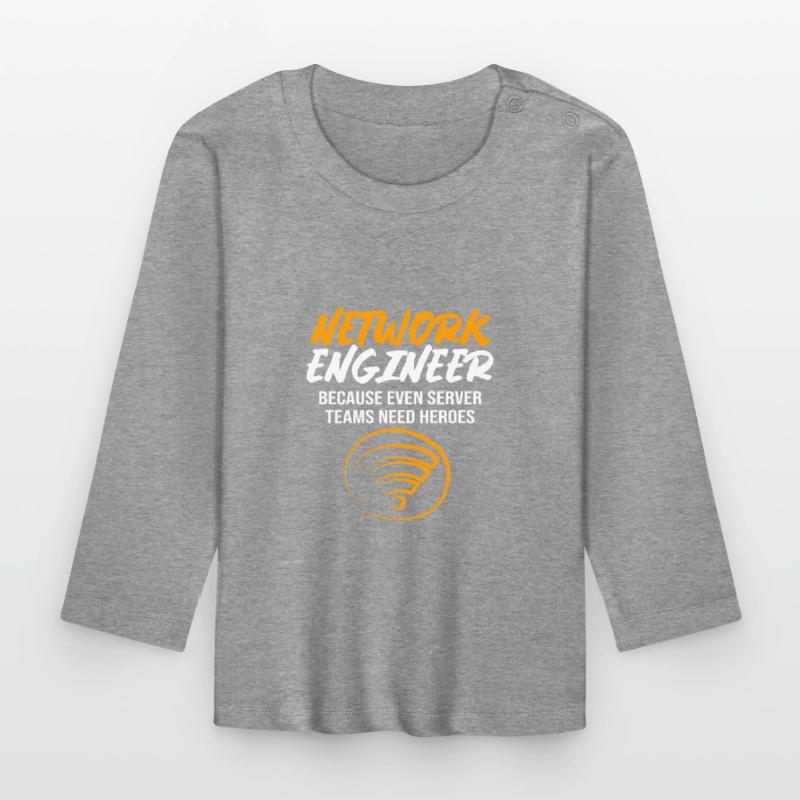 Network Computer Scientist Programmer Admin Organic Baby Long Sleeve T-Shirt