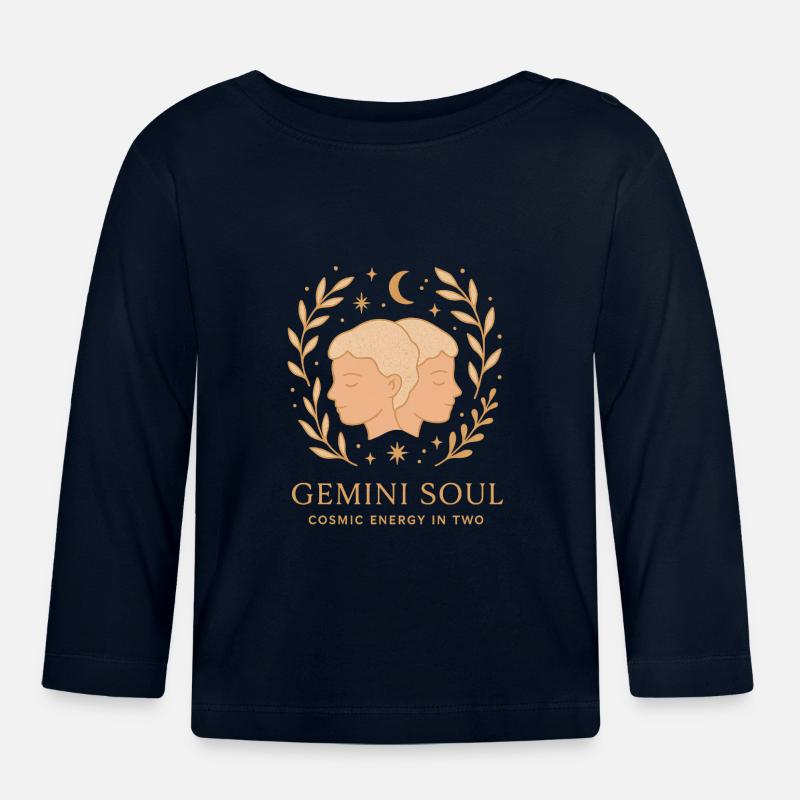 Gemini - Baby Bio-Langarmshirt - Navy