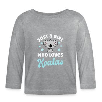 Koala Koalabär - Baby Bio-Langarmshirt - Grau meliert - Vorne