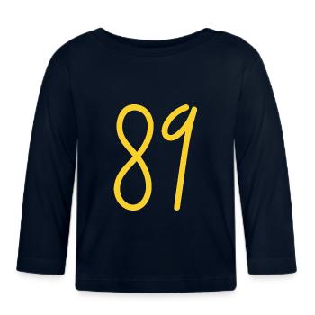 89 - Baby Bio-Langarmshirt - Navy - Vorne