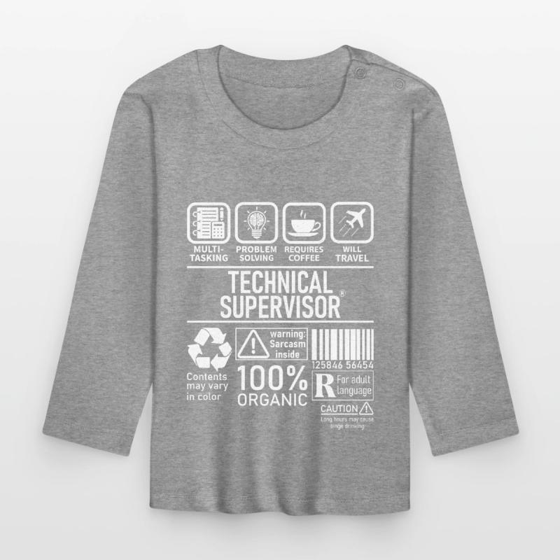 Technical Supervisor multi tasking problem solving Baby Bio-Langarmshirt
