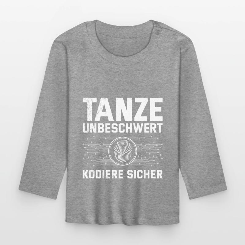 Science Coder DANCE CAREFREE, CODE SAFELY Organic Baby Long Sleeve T-Shirt