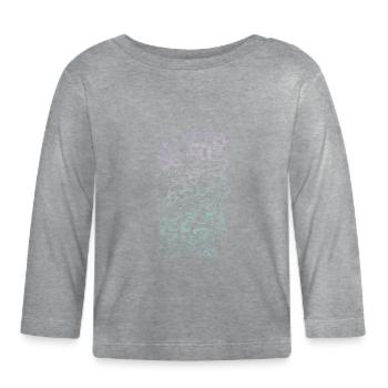 Flüssige Seelen: Ätherische Fusionen - Baby Bio-Langarmshirt - Grau meliert - Vorne