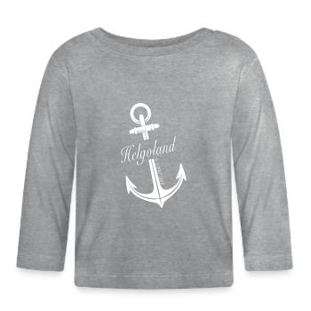 Helgoland - Baby Bio-Langarmshirt - Grau meliert - Vorne