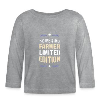 The One and Only Farmer Limited Edition - Baby Bio-Langarmshirt - Grau meliert - Vorne