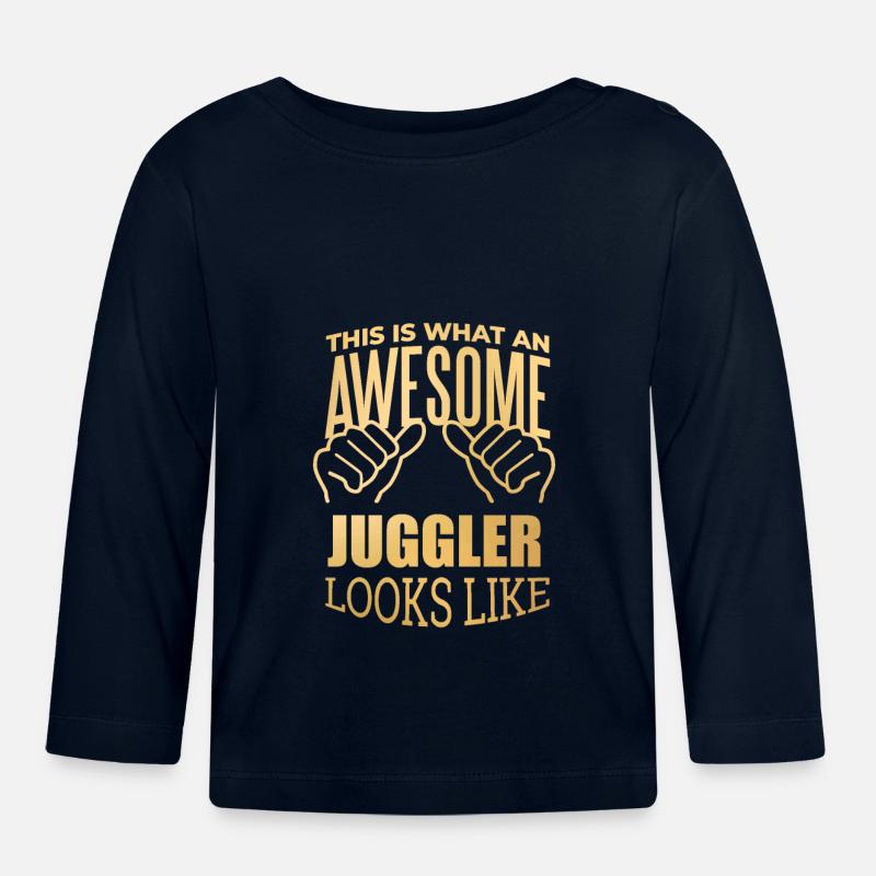 Jonglage - Baby Bio-Langarmshirt - Navy