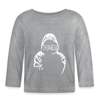 The Darkness - Organic Baby Long Sleeve T-Shirt - heather grey - Front