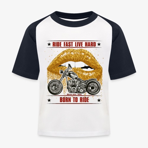 Ride Fast Live Hard - Ride Or Die - Kinder Baseball T-Shirt