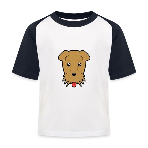Shari the Airedale Terrier - Kids' Baseball T-Shirt