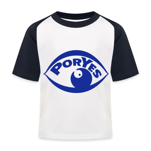 logo poryes lila - Kinder Baseball T-Shirt