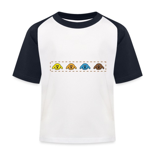 4 nosar på bredden - Baseboll-T-shirt barn