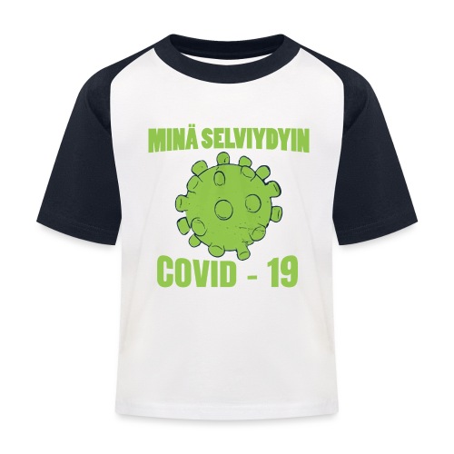 Minä selviydyin - COVID-19 - Lasten pesäpallo  -t-paita