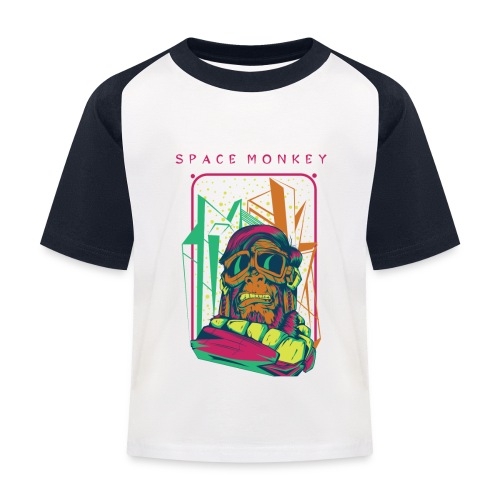 Spacemonkey - Kinder Baseball T-Shirt