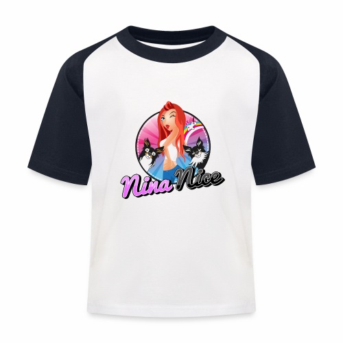Nina Nice Logo - Kinder Baseball T-Shirt