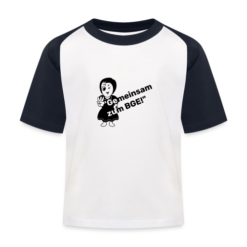 Gemeinsam zum BGE - Baseball T-shirt til børn