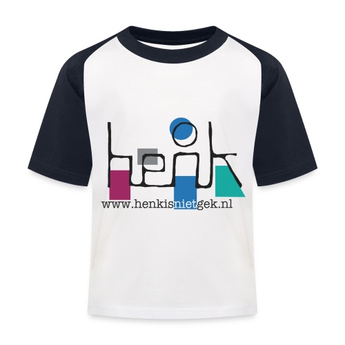 henkisnietgek-logo - Kinderen baseball T-shirt