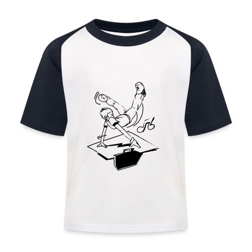 Breakdancing Handstand - Baseball T-shirt til børn